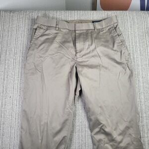 Bonobos Pants Mens 36x34 Khaki Beige Chino Flat Front 100% Cotton‎ Wednesday Tag